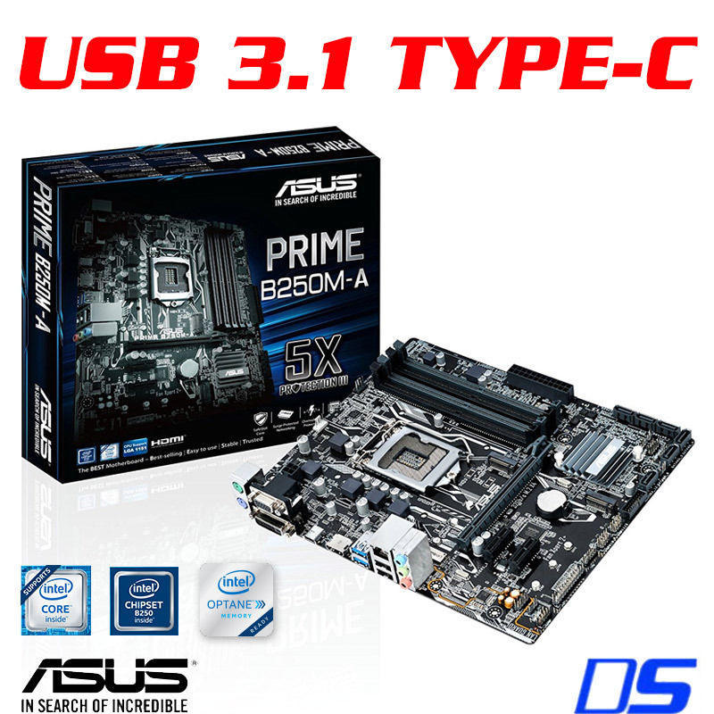 If you are looking ASUS Prime B250M-A M.2 USB Type-C DDR4 Kaby Lake 1151 mATX Motherboard you can buy to digitalstaronline, It is on sale at the best price