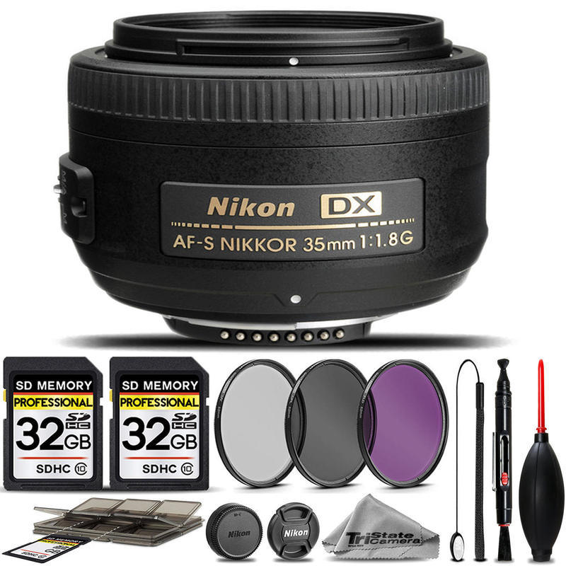 If you are looking Nikon AF-S DX NIKKOR 35mm f/1.8G Lens 2183 +3PC FILTER + 64GB STORAGE BUNDLE KIT you can buy to tri-state, It is on sale at the best price