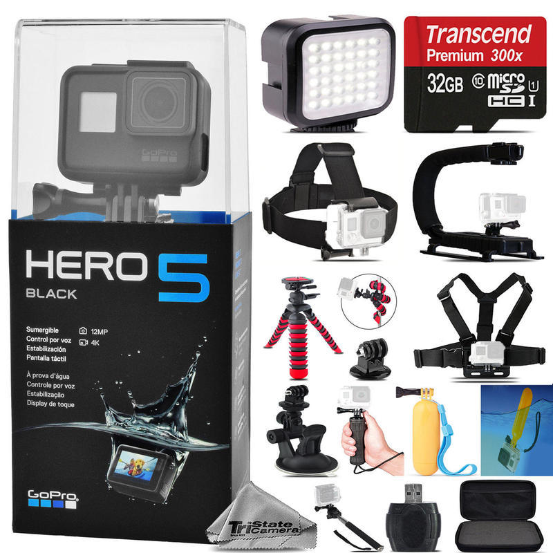 If you are looking GoPro HERO 5 Black Waterproof 4K Action Camera CHDHX-501 + 32GB - Essential Kit you can buy to tri-state, It is on sale at the best price