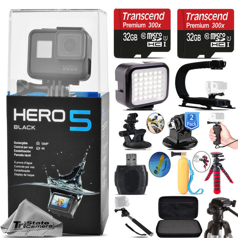 If you are looking GoPro HERO5 Black Waterproof 4K Action Camera CHDHX-501 + 64GB - Essential Kit you can buy to tri-state, It is on sale at the best price