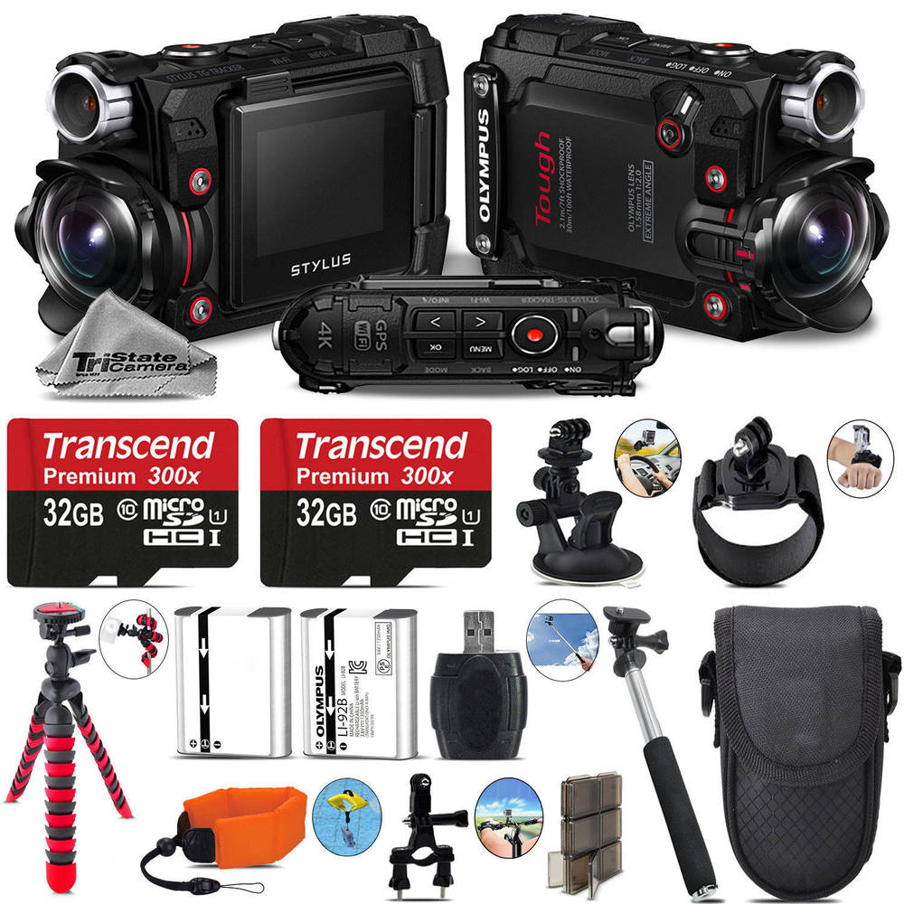 If you are looking Olympus Stylus Tough TG-Tracker Action Camera Black + Extra Batt - 64GB Bundle you can buy to tri-state, It is on sale at the best price