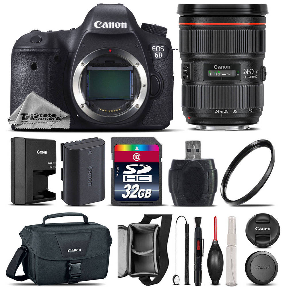 If you are looking Canon EOS 6D DSLR WiFi GPS Camera + 24-70mm 2.8L II USM + Canon Bag - 32GB Kit you can buy to tri-state, It is on sale at the best price