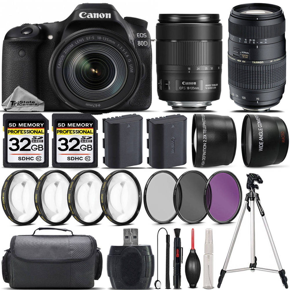 If you are looking Canon EOS 80D DSLR Camera + 18-135mm IS USM + 70-300mm Lens + 4PC Macro Kit you can buy to tri-state, It is on sale at the best price