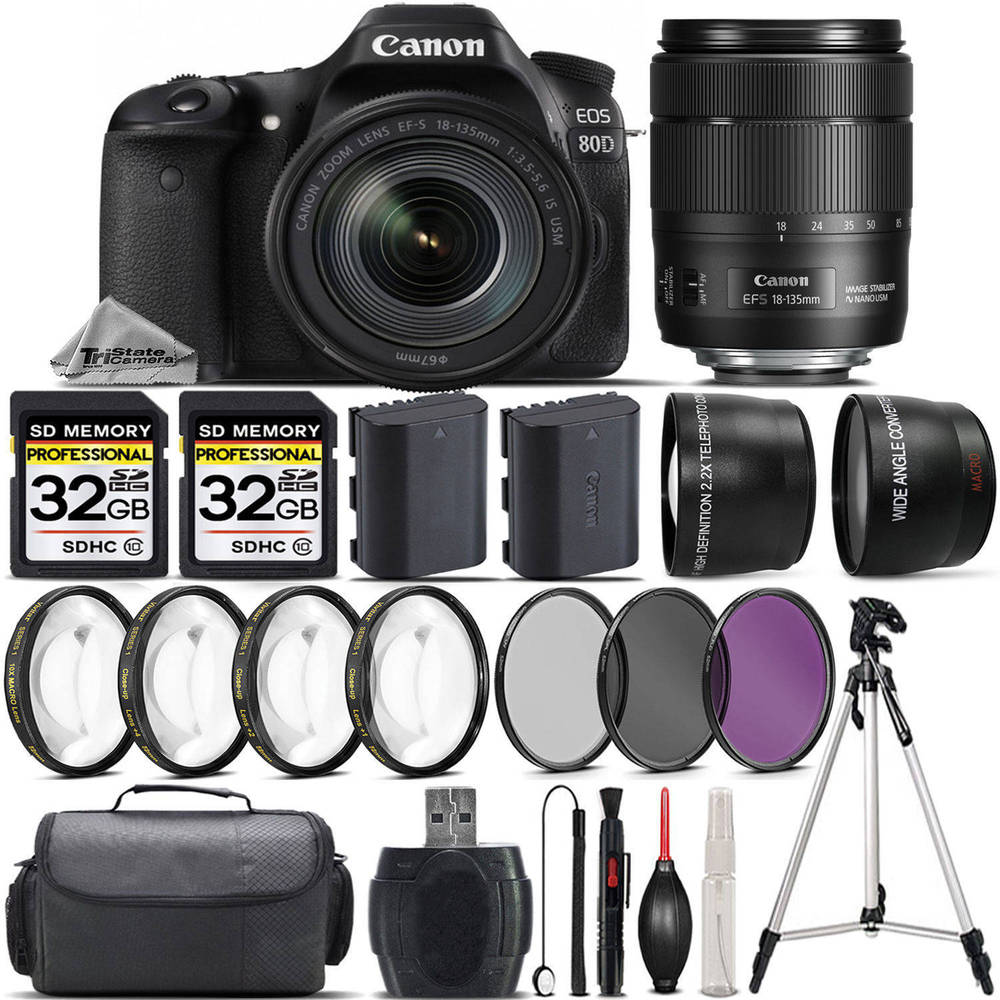 If you are looking Canon EOS 80D DSLR Camera + 18-135mm USM Lens +EXT BAT + 4PC Macro Kit +64GB Kit you can buy to tri-state, It is on sale at the best price
