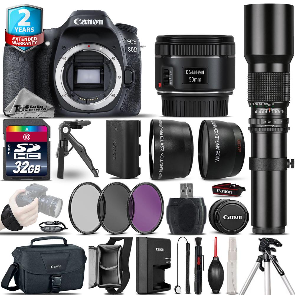 If you are looking Canon EOS 80D DSLR Camera + 50mm + 500mm 4 Lens Kit - 32GB Kit + 2yr Warranty you can buy to tri-state, It is on sale at the best price