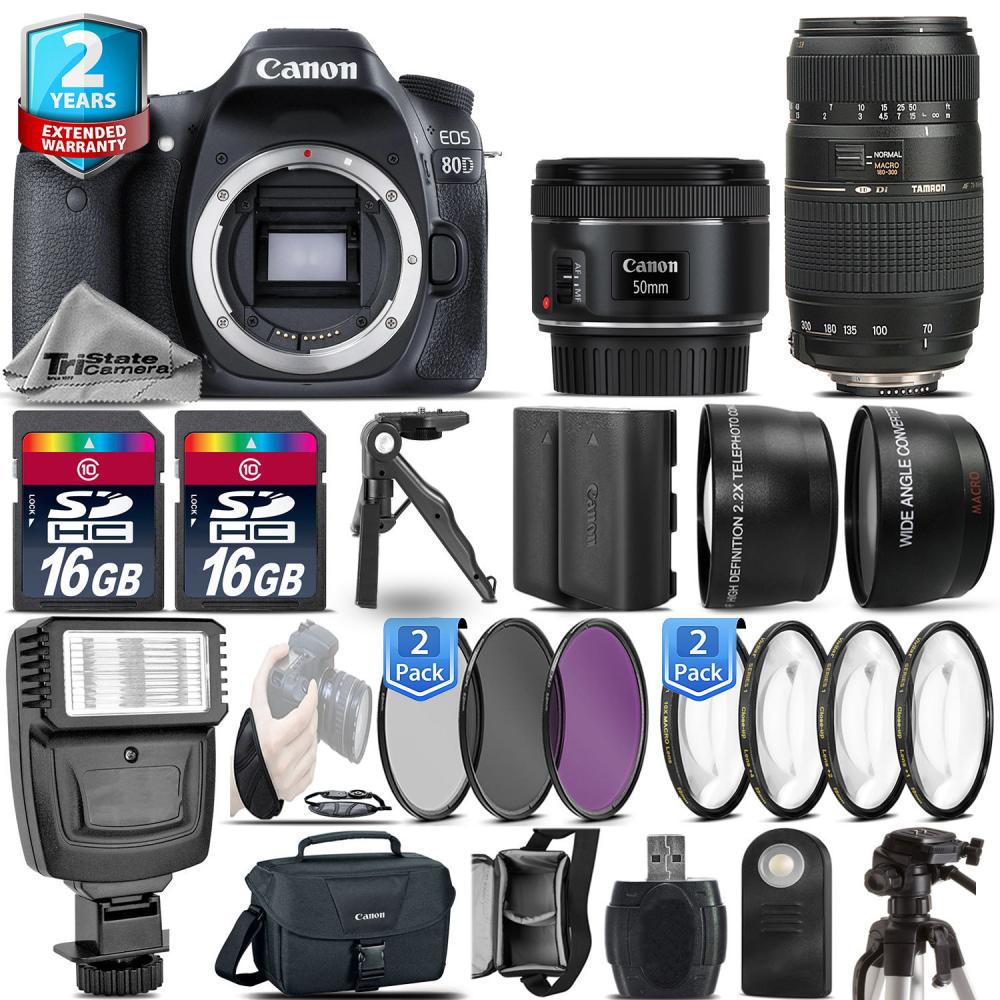 If you are looking Canon EOS 80D Camera + 50mm 1.8 + 70-300mm + EXT BAT - 32GB Kit + 2yr Warranty you can buy to tri-state, It is on sale at the best price