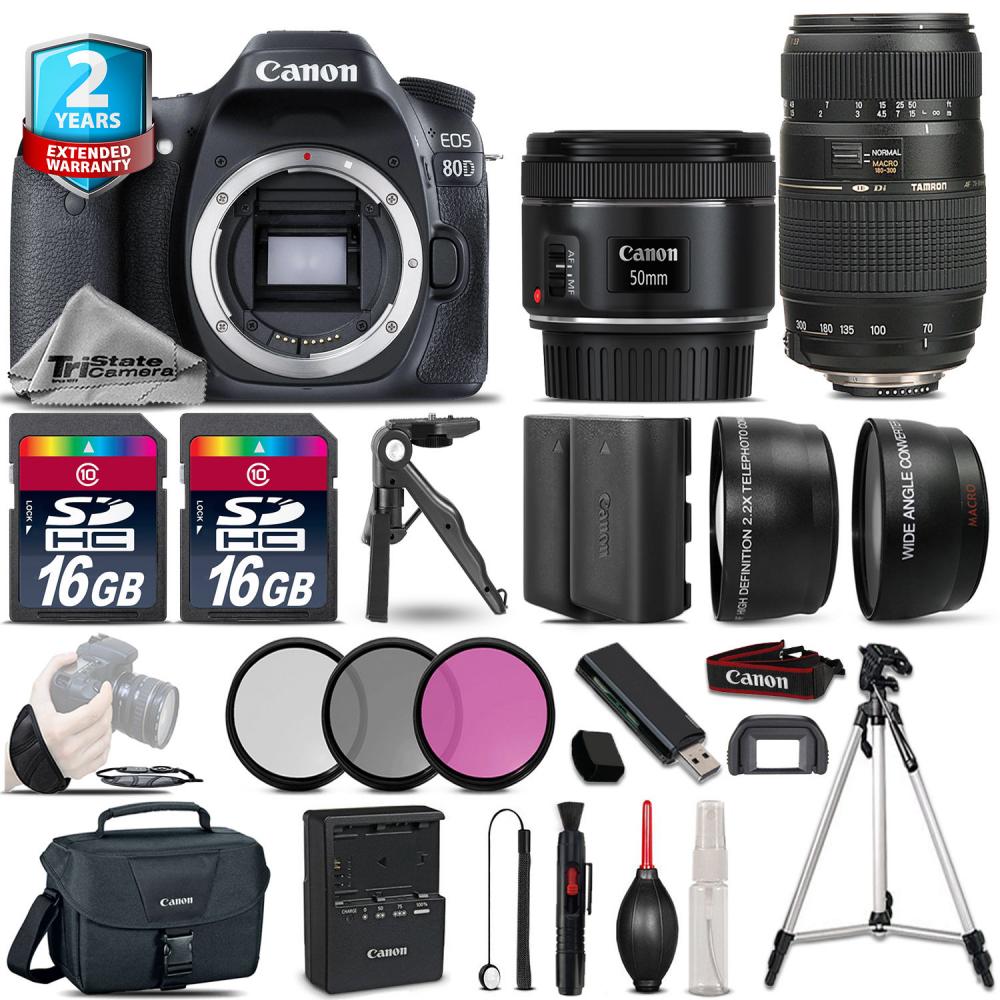 If you are looking Canon EOS 80D Camera + 50mm 1.8 STM & 70-300mm + Extra Battery + 2yr Warranty you can buy to tri-state, It is on sale at the best price