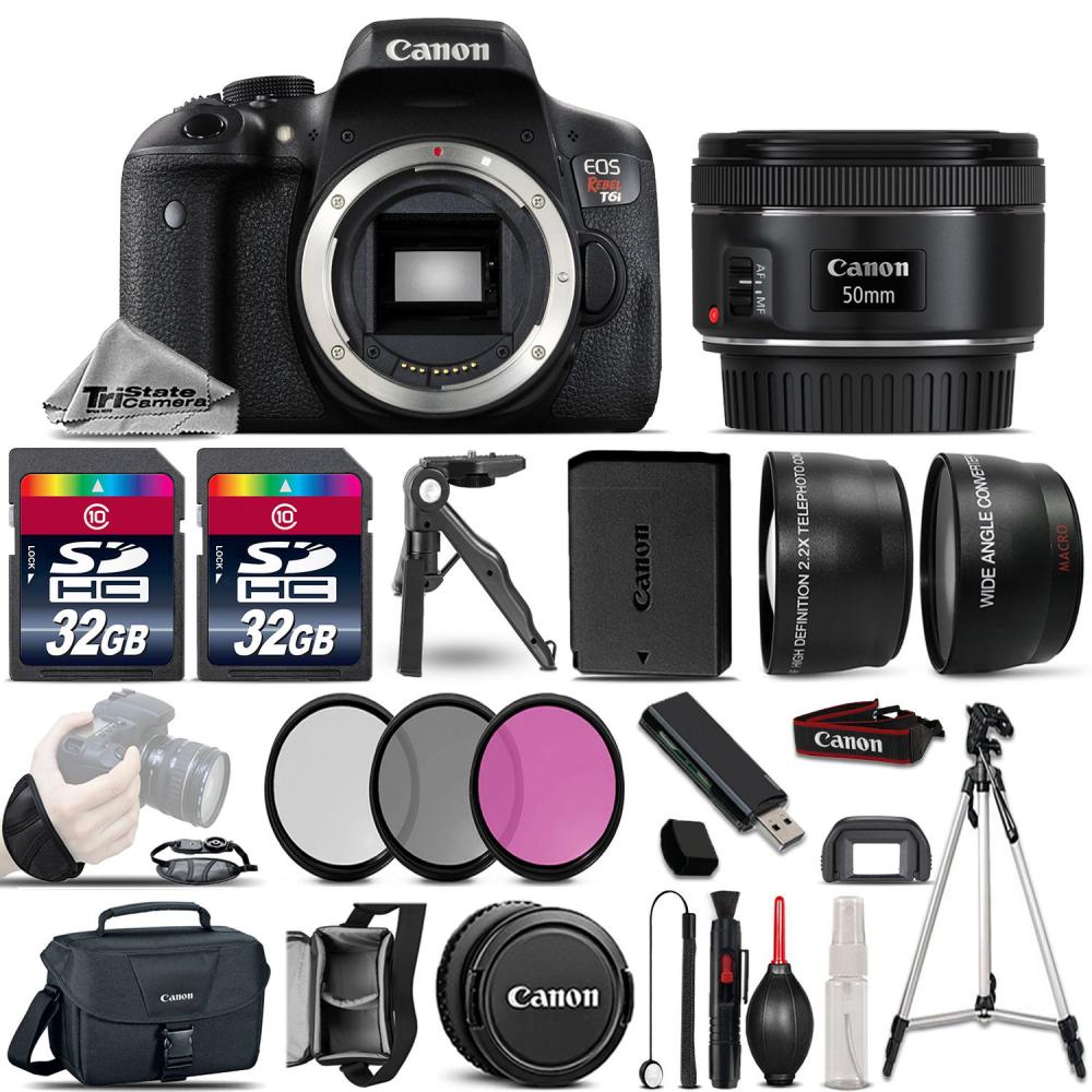 If you are looking Canon EOS Rebel T6i DSLR Camera + 50mm 1.8 STM - 3 Lens Kit + 64GB + Much More! you can buy to tri-state, It is on sale at the best price