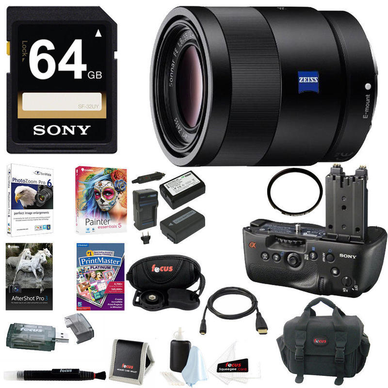 If you are looking Sony 55mm F1.8 Sonnar T* FE ZA Lens w/ VGC77AM Vertical Grip Bundle you can buy to focuscamera, It is on sale at the best price