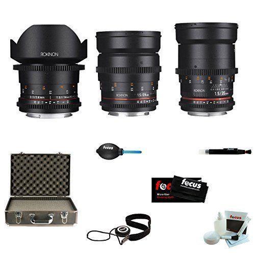 If you are looking ROKINON CINE DS Wide Angle Bundle Lens Kit - 14mm + 24mm + 35mm for Sony E you can buy to focuscamera, It is on sale at the best price