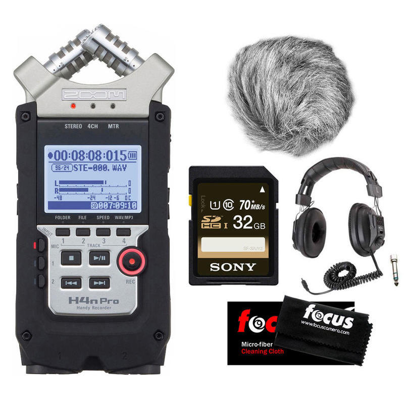 If you are looking Zoom H4N PRO Four-Track Handy Audio Recorder w/ Wind Screen + Accessory Bundle you can buy to focuscamera, It is on sale at the best price