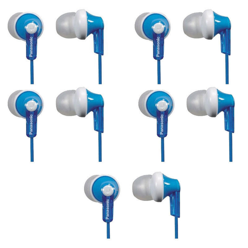 If you are looking 5 (FIVE) Panasonic ErgoFit Noise Isolating Earbud Headphones (Blue) you can buy to focuscamera, It is on sale at the best price
