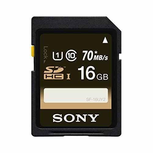 If you are looking Sony 16GB Class 10 UHS-1 SDHC up to 70MB/s Memory Card (SF16UY2/TQ) you can buy to focuscamera, It is on sale at the best price