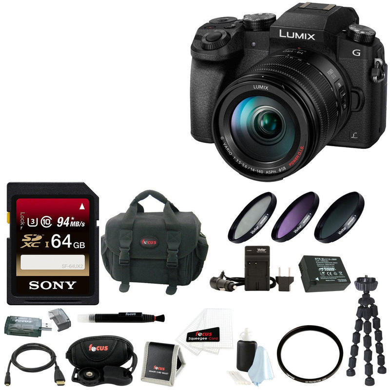 If you are looking Pansonic LUMIX G7 (DSLM) Camera w/14-140mm Lens+Accessory Bag Bundle you can buy to focuscamera, It is on sale at the best price