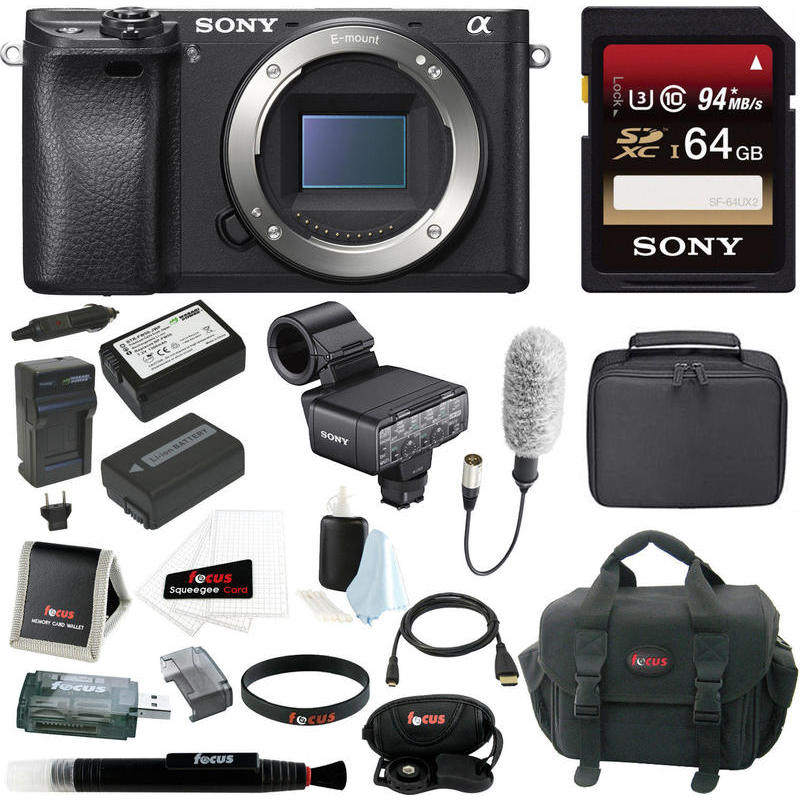 If you are looking Sony a6300 Mirrorless Digital (Body Only) + Sony XLRK2M Adapter Kit w/ Mic you can buy to focuscamera, It is on sale at the best price