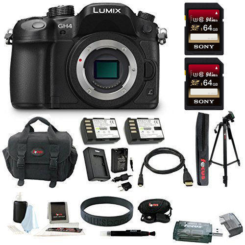 If you are looking Panasonic LUMIX DMC-GH4KBODY Digital Mirrorless Camera (Body) + 64GB Kit you can buy to focuscamera, It is on sale at the best price