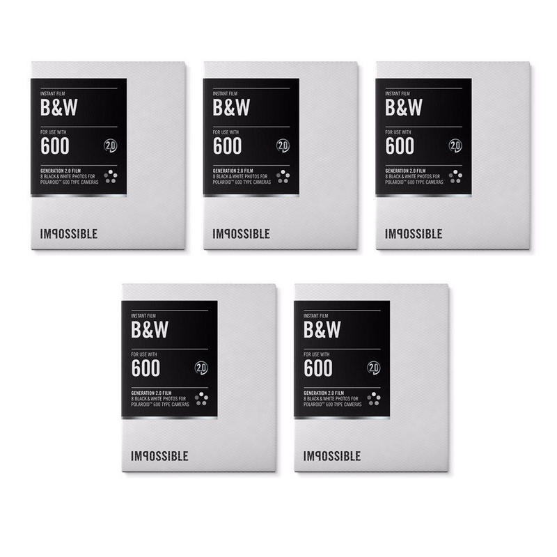 If you are looking Impossible Instant Black & White 2.0 Film for Polaroid 600-Type Cameras (5 Pack) you can buy to focuscamera, It is on sale at the best price