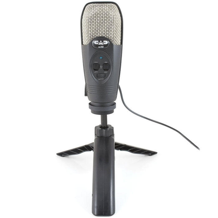 If you are looking CAD Audio U39 usb microphone with headphone output, Tripod stand and 10' usb Cab you can buy to focuscamera, It is on sale at the best price