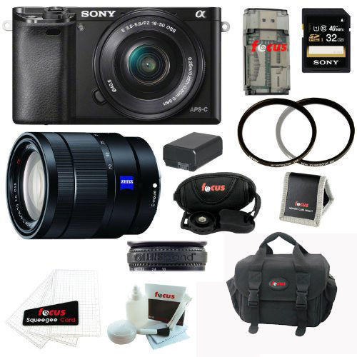 If you are looking Sony Alpha A6000 Mirrorless Digital Camera w/ 16-50m & 16-70mm Lenses + 32GB Kit you can buy to focuscamera, It is on sale at the best price