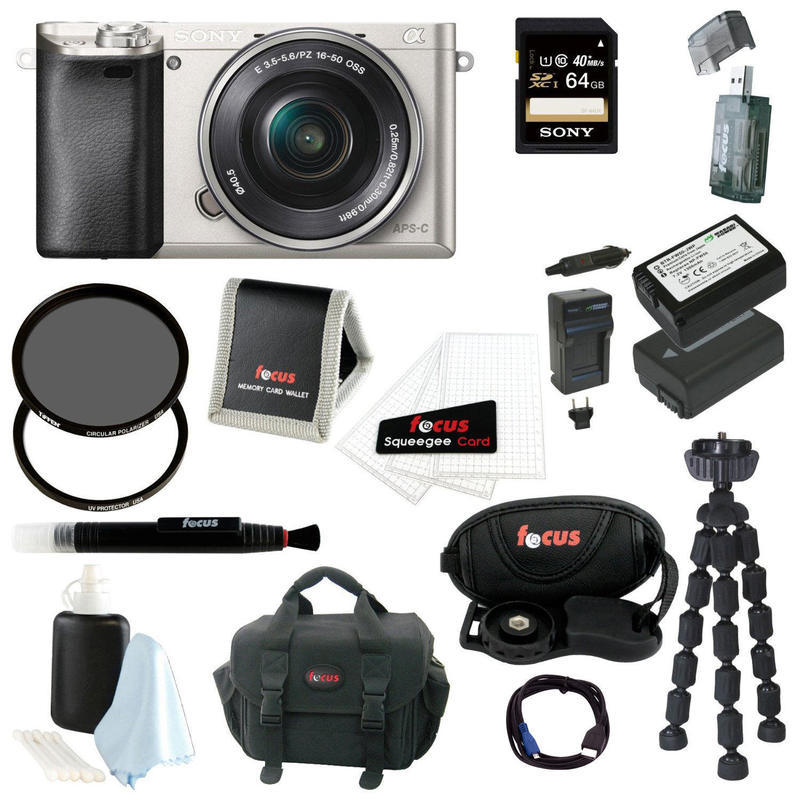 If you are looking Sony Alpha a6000 Lens Camera w/ 16-50mm Lens (S) & 64GB SDHC Bundle you can buy to focuscamera, It is on sale at the best price