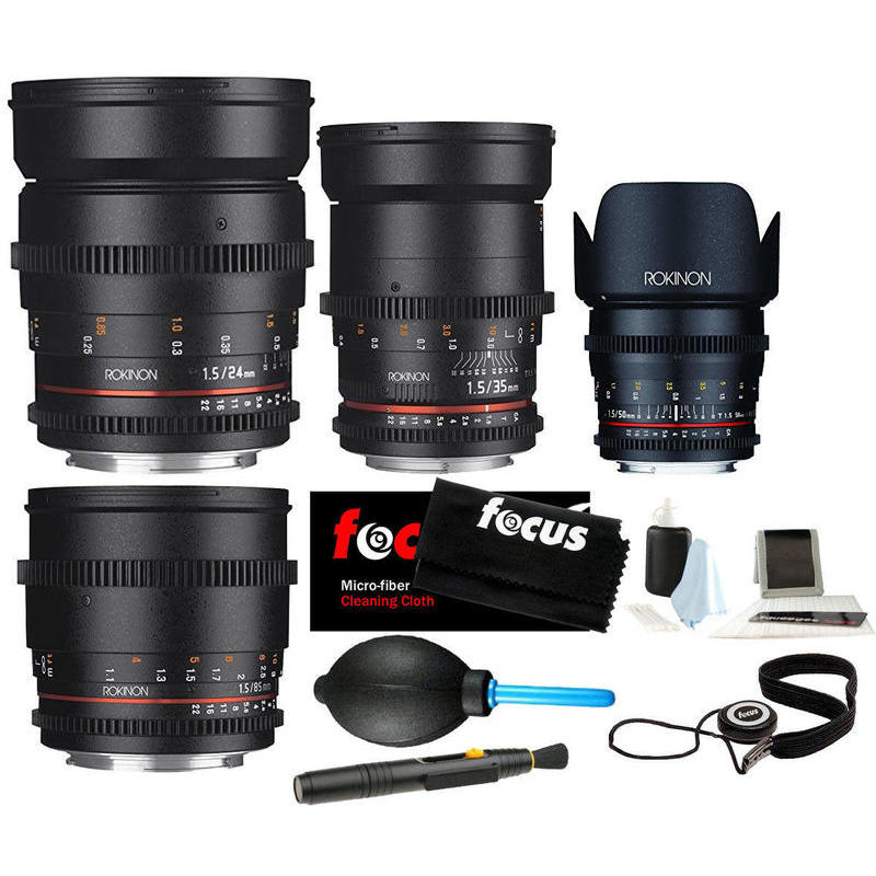If you are looking ROKINON CINE DS T1.5 Cinema Lens Bundle - 24mm + 35mm + 50mm + 85mm for Canon you can buy to focuscamera, It is on sale at the best price