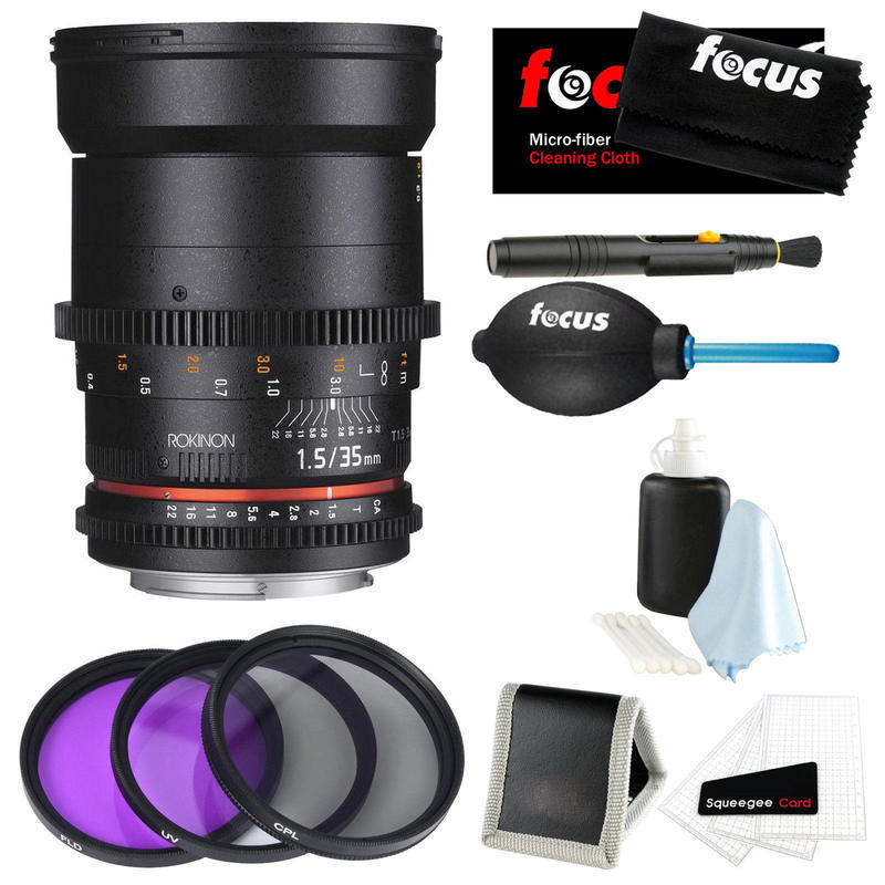 If you are looking Rokinon DS 35mm T1.5 Cine Lens (DS35M-NEX) for Sony E Mount + Accessory Kit you can buy to focuscamera, It is on sale at the best price