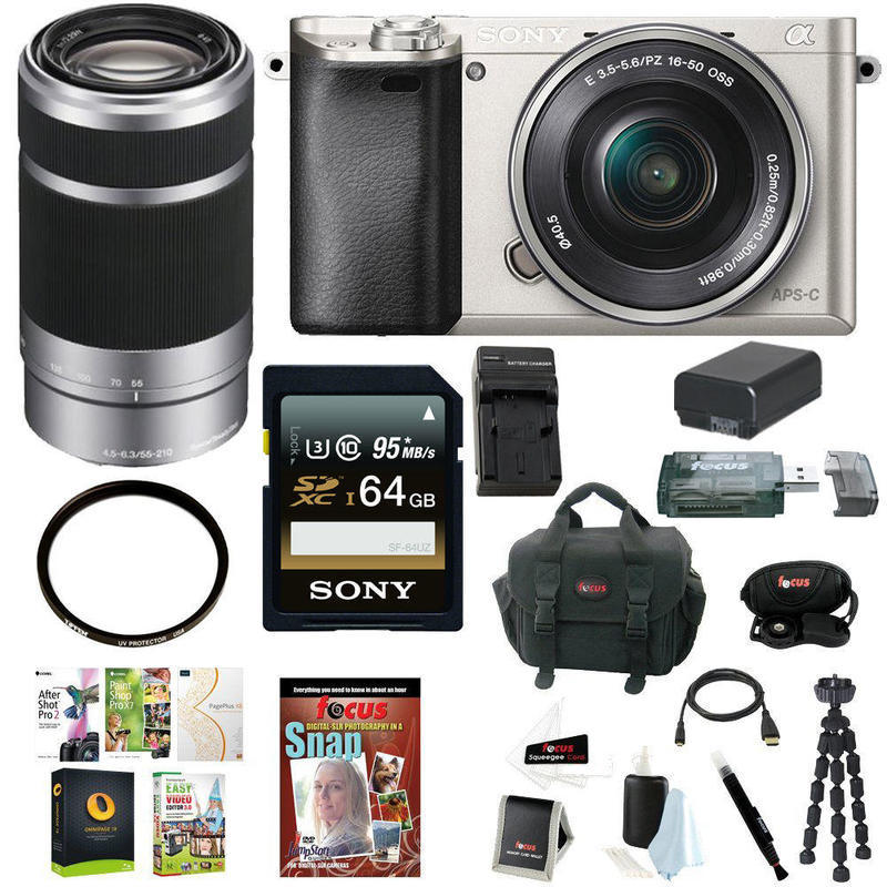 If you are looking Sony a6000 24.3MP Mirrorless Camera w/ 16-50mm Lens, Bundle you can buy to focuscamera, It is on sale at the best price