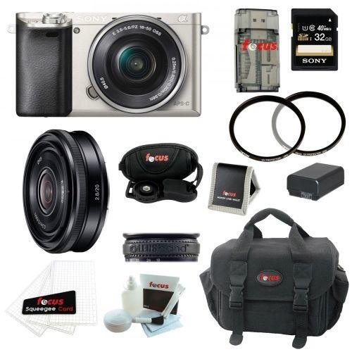 If you are looking Sony Alpha A6000 Digital Camera w/ 16-50 & 20mm Lenses and 32GB Kit you can buy to focuscamera, It is on sale at the best price