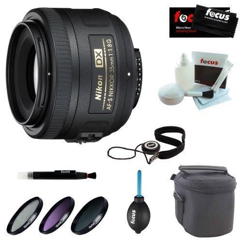 If you are looking Nikon 35mm f/1.8G AF-S DX Lens (2183) + Deluxe Accessory Kit you can buy to focuscamera, It is on sale at the best price