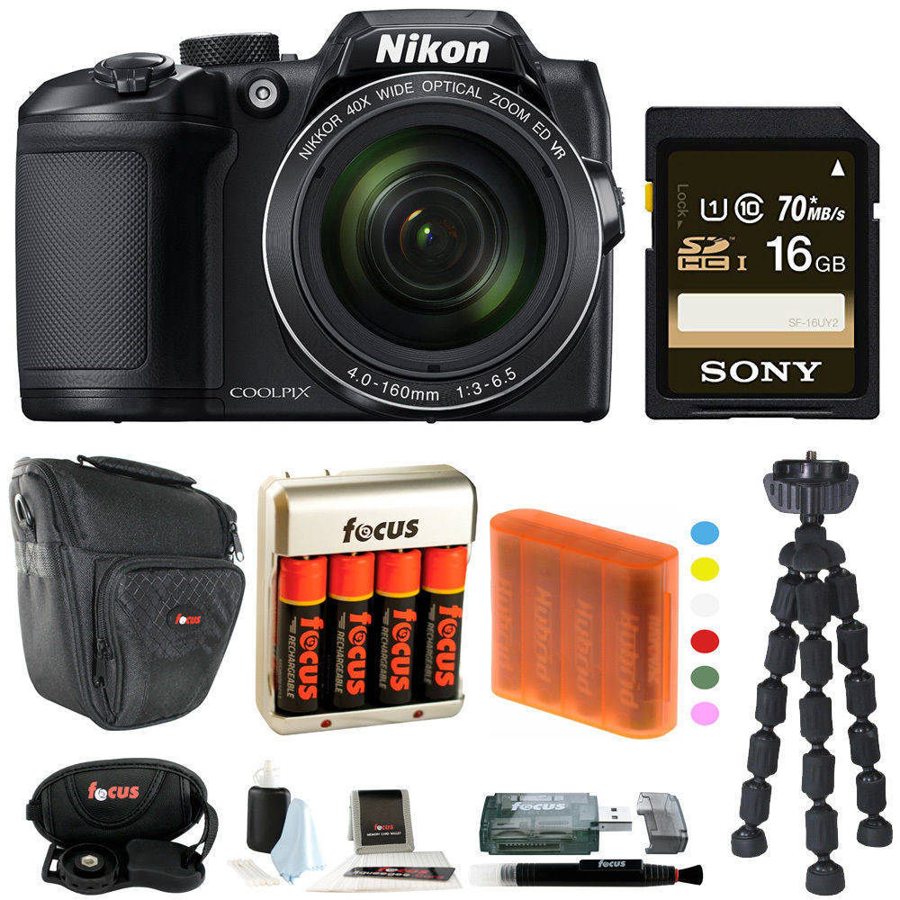 If you are looking Nikon COOLPIX B500 Digital Camera with 16GB USB Accessory Bundle you can buy to focuscamera, It is on sale at the best price