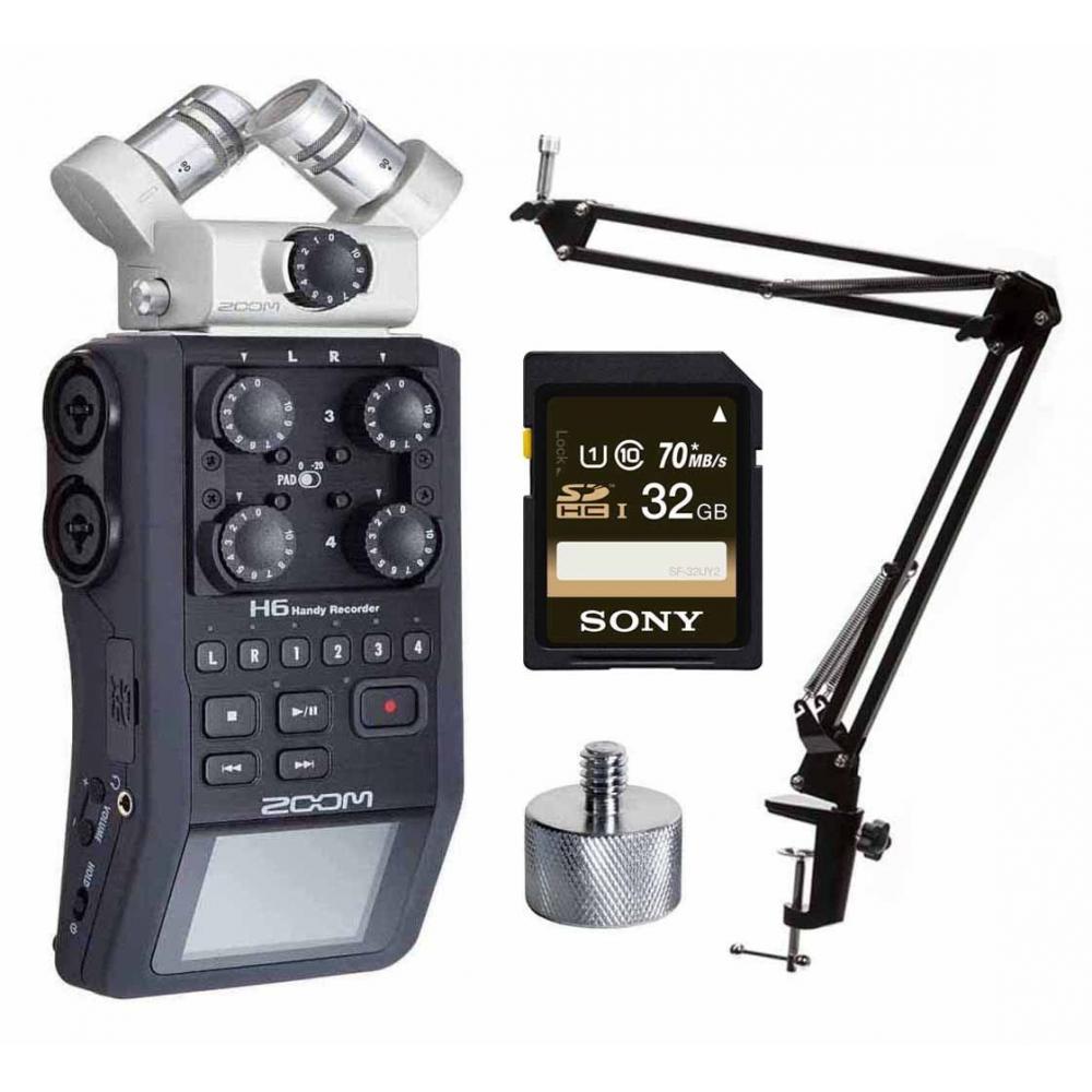 If you are looking Zoom H6 Handy Recorder w/ Knox Boom Arm & Memory Card you can buy to focuscamera, It is on sale at the best price