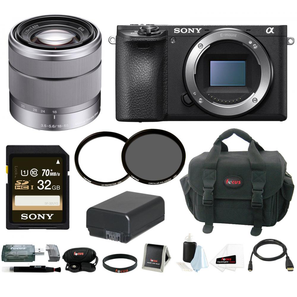 If you are looking Sony a6500 Mirrorless Camera w/ 18-55mm Lens + 32GB Accessory Bundle you can buy to focuscamera, It is on sale at the best price