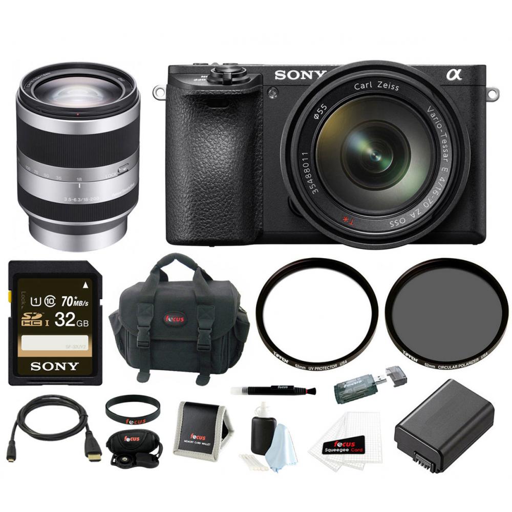 If you are looking Sony a6500 Mirrorless Camera w/ 18-200mm Lens + 32GB Deluxe Accessory Bundle you can buy to focuscamera, It is on sale at the best price