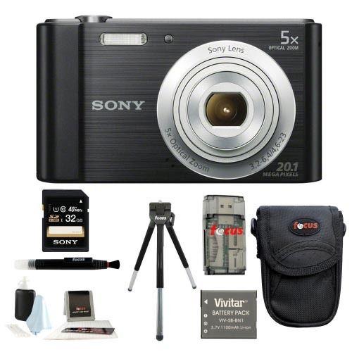 If you are looking Sony Cyber-shot DSCW800B Digital Camera (Black) + 32GB Memory Card + Kit you can buy to focuscamera, It is on sale at the best price