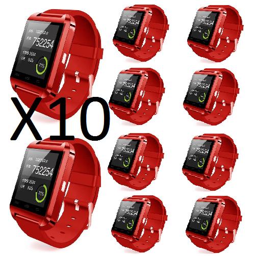 If you are looking 10Pcs (Red) Bluetooth Smart Watch for iPhone Android Phone Samsung HTC you can buy to amazingforless, It is on sale at the best price