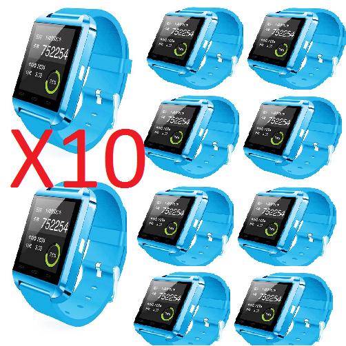 If you are looking 10Pcs (Sky Blue) Bluetooth Smart Watch for iPhone Android Phone Samsung HTC you can buy to amazingforless, It is on sale at the best price