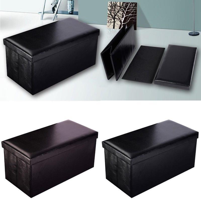 If you are looking Folding Cuboid Faux Leather Ottoman Pouffe Storage Box Lounge Seat Footstools you can buy to costway, It is on sale at the best price