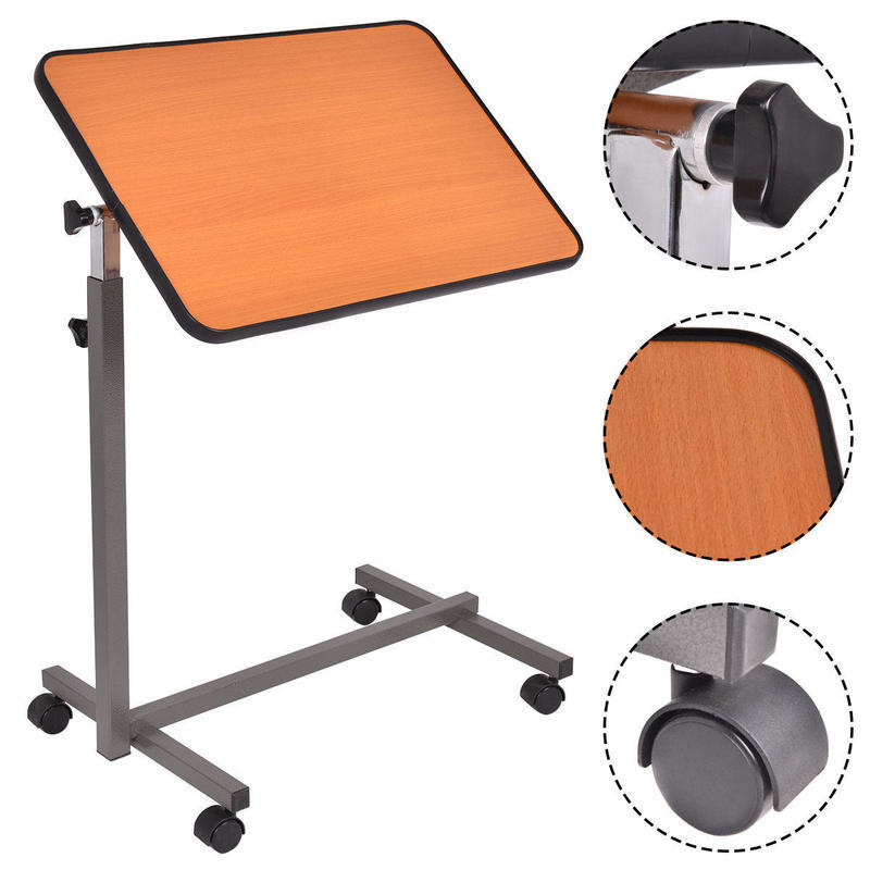 If you are looking Overbed Rolling Table Over Bed Laptop Food Tray Hospital Desk With Tilting Top you can buy to costway, It is on sale at the best price
