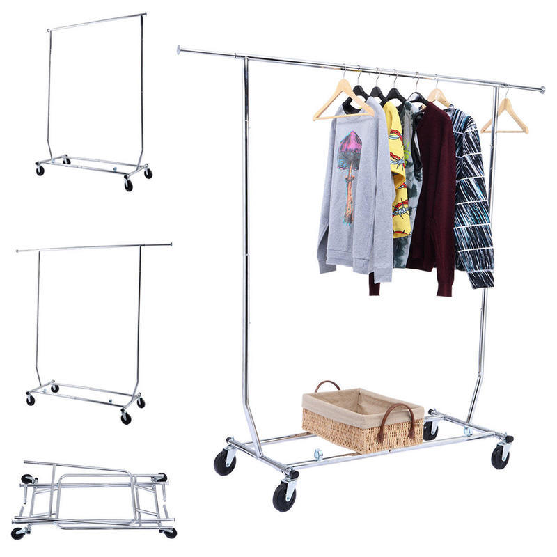 If you are looking New Heavy Duty Commercial Grade Clothing Garment Rolling Collapsible Rack Chrome you can buy to costway, It is on sale at the best price