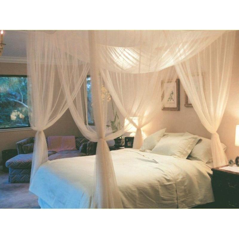If you are looking 4 Corner Post Bed Canopy Mosquito Net Full Queen King Size Netting Bedding White you can buy to costway, It is on sale at the best price