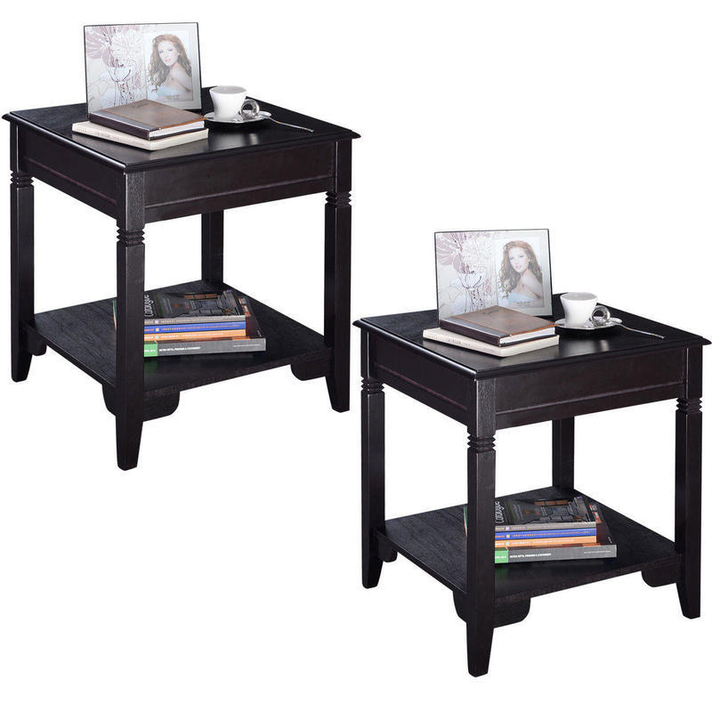 If you are looking 2PCS Nolan End Table Durable Quality Furniture Shelf Decor Home Living Room New you can buy to costway, It is on sale at the best price