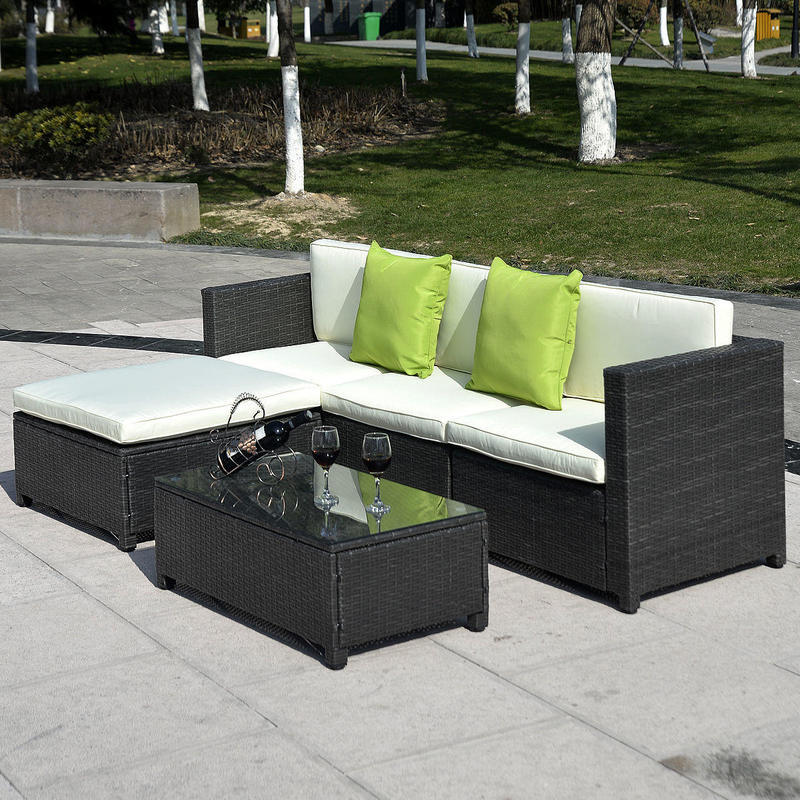 If you are looking 5PC Patio Rattan Wicker Sofa Set Cushioned Furniture Garden Steel Frame Black you can buy to costway, It is on sale at the best price