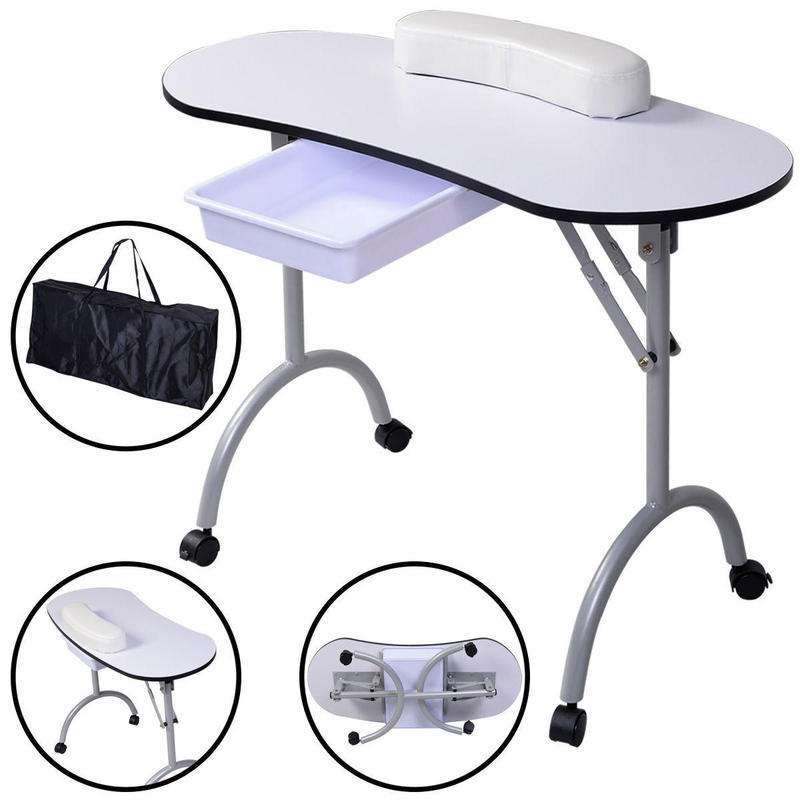 If you are looking New Portable Manicure Nail Table Station Desk Spa Beauty Salon Equipment White you can buy to costway, It is on sale at the best price