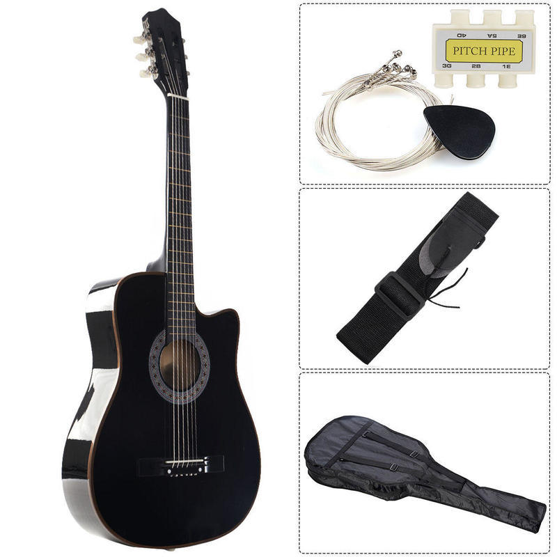 If you are looking New Beginners Acoustic Guitar With Guitar Case, Strap, Tuner and Pick Black you can buy to costway, It is on sale at the best price