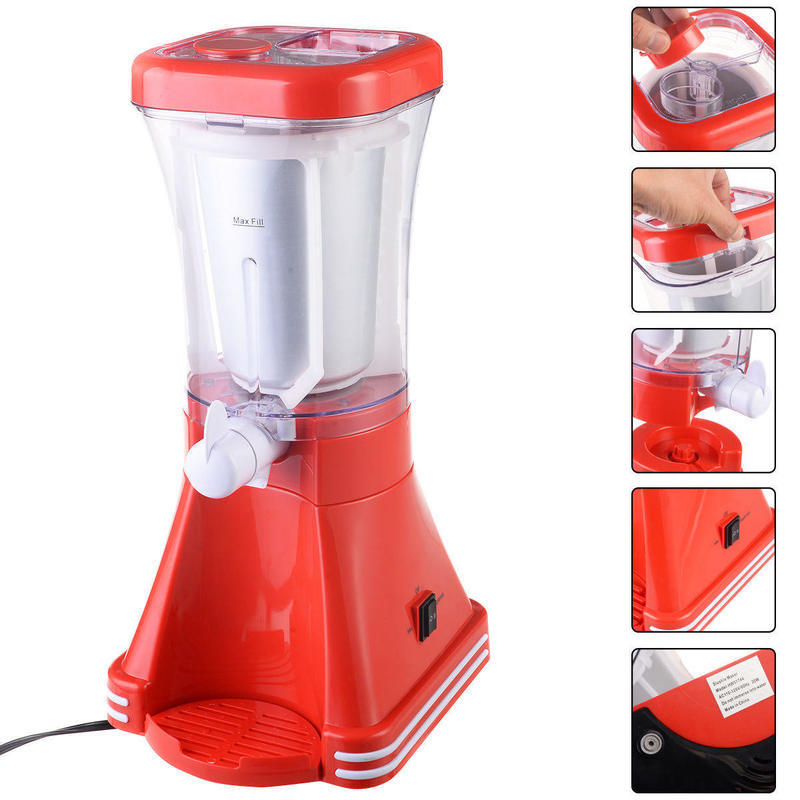 If you are looking New Slush Drink Maker Retro Machine Blender Ice Slushie Margarita Slurpee Frozen you can buy to costway, It is on sale at the best price