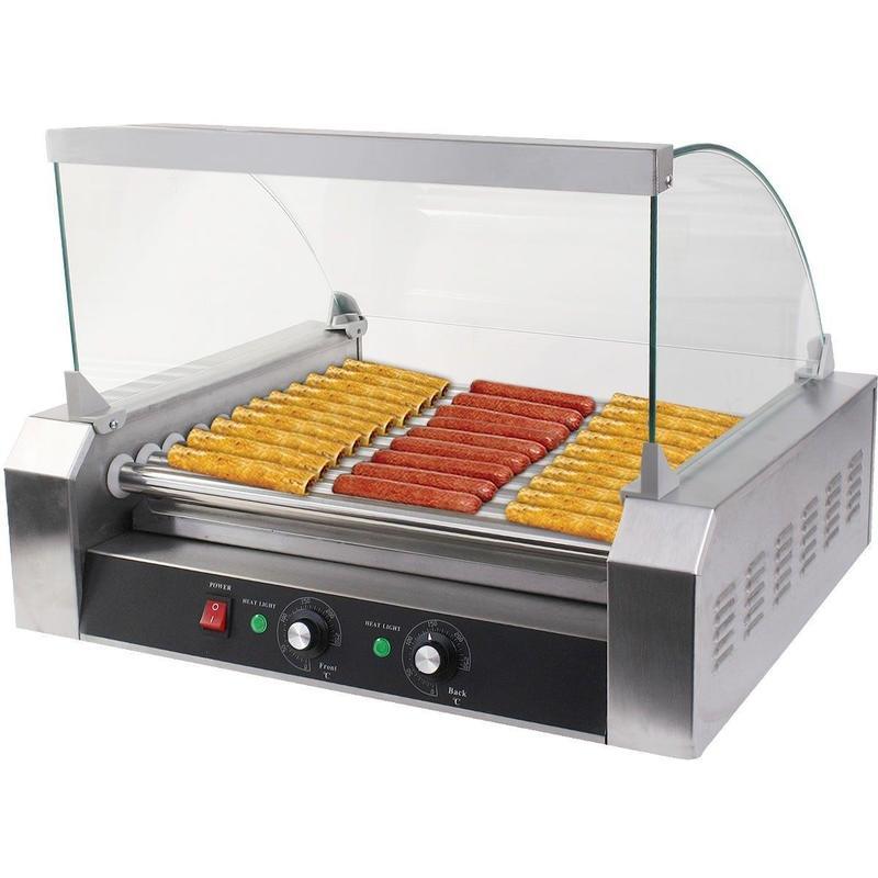 If you are looking New Commercial 30 Hot Dog 11 Roller Grill Cooker Machine W/ cover CE New you can buy to costway, It is on sale at the best price