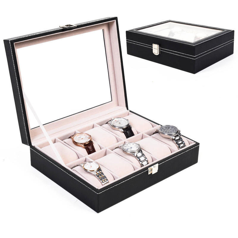 If you are looking New PU Leather 10 Slots Wrist Watch Display Box Storage Holder Organizer Case you can buy to costway, It is on sale at the best price