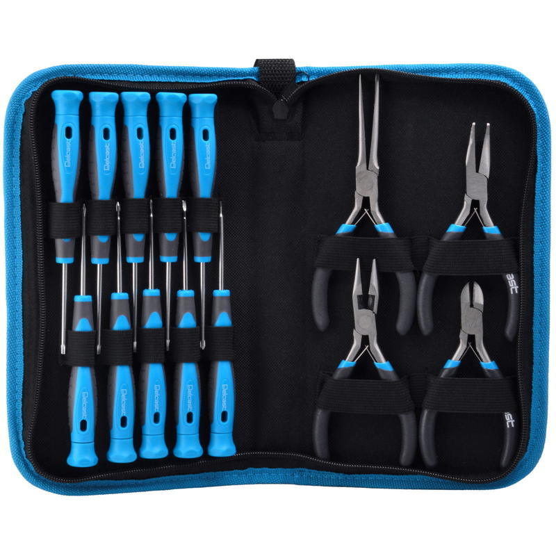 If you are looking Delcast SPK-1004 Precision Screwdriver Set and Pliers Kit (14pc Set) you can buy to JacobsParts, It is on sale at the best price