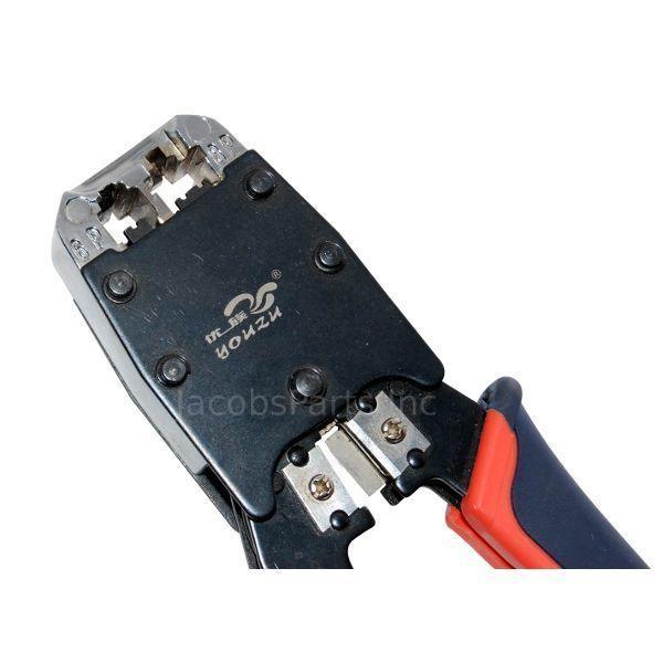 If you are looking Cable Crimper Tool & 100 Connectors for CAT5 CAT5e RJ45 Network Cable you can buy to JacobsParts, It is on sale at the best price