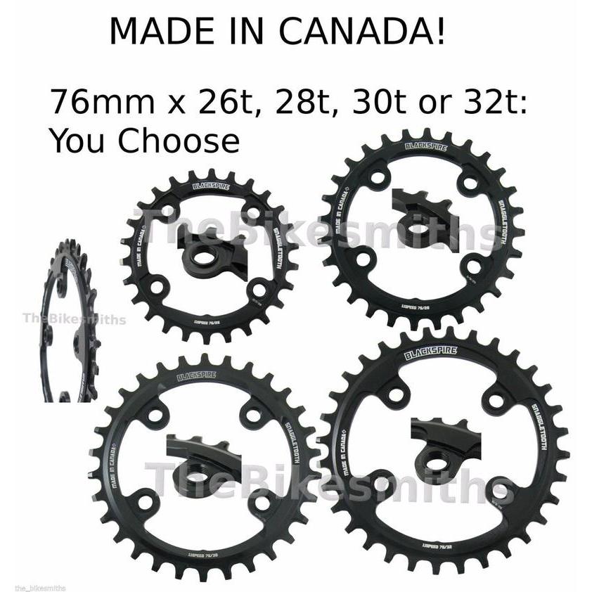 BLACKSPIRE 26t x 76mm BCD NW Chain Ring 1 x 11 Speed Bike fit SRAM XX1